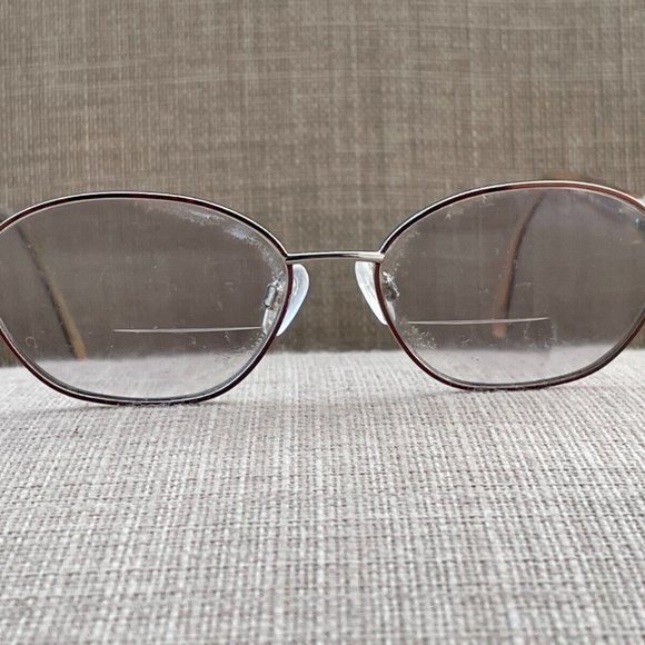 Sophia Loren by Zyloware Ladies Eyeglasses Gold/Red Tone Crystal Accent Glasses - Picture 4 of 12